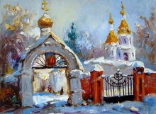 City Sketches - oil, canvas