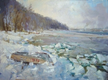 Getting Frozen - oil, canvas