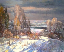 Winter Will Be Snowy - oil, canvas
