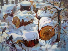 Winter Fuss - oil, canvas