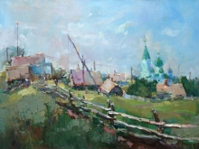 Peace To You, Roofs And Domes - oil, canvas