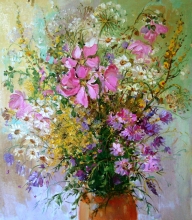Field Bouquet - oil, canvas