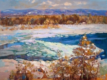 Ice Has Broken - oil, canvas