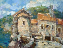 Old Fortress - oil, canvas