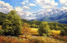 Autumn In Arhyz - oil, canvas