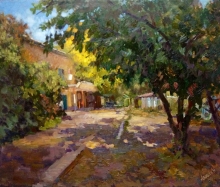 Fall Yard 1 - oil, canvas