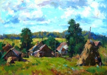 Rural Landscape - oil, canvas