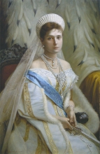 Empress Alexandra Fedorovna - oil, canvas