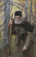 Saint Seraphim Of Sarov - oil, canvas