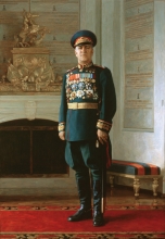 Marshal Zhukov - oil, canvas