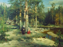 In The Desert - oil, canvas