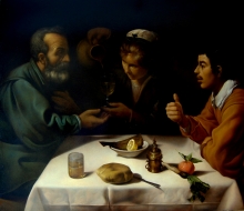 Peasants Having Meal - oil, canvas