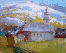 In The Carpathian - oil, canvas