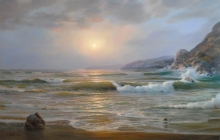 Warm Evening - oil, canvas
