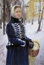 Portrait In The Marquita Costume - oil, canvas