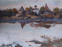 Old Ladoga - oil, canvas
