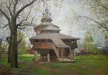 Temple Of Saint Mother Of God Cathedral - oil, canvas