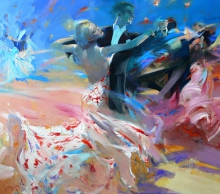 Dance - oil, canvas