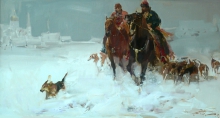 Go Hunting - oil, canvas