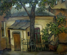 The Yard Keeper House - oil, canvas