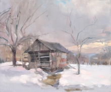 Last Snow - oil, canvas