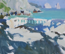 Spring Bay - oil, canvas