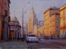 Moscow Ring - oil, canvas
