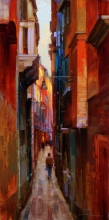 Narrow Maze. Venice - oil, canvas