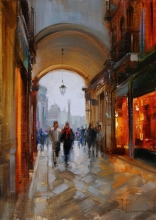 Straight To San Marco Square - oil, canvas