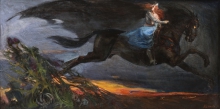 Leonoras Flight - oil, canvas