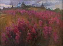 Russian Field - oil, canvas