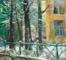 January, 1. Snow - oil, canvas