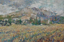 Wheat Field - oil, canvas
