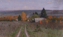 Autumn Day - oil, canvas