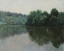 Pond. Noon - oil, canvas
