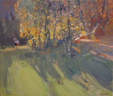 Warm Autumn - oil, canvas