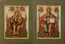 Savior On The Throne And Holy Virgin Homebuilder - wedding icons