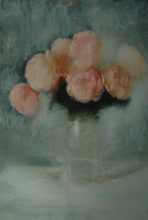 Still Life With Peonies - oil, canvas