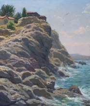 On The Rock - oil, canvas