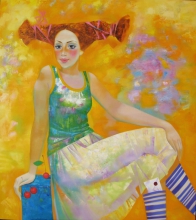 Sunny Girl - oil, canvas