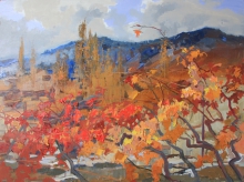 Autumn In The Surrounds Of Alushta - oil, canvas