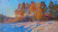 October Snow - oil, canvas