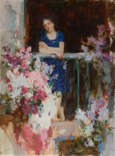 Composition With The Figure Of Spring Allegory - oil, canvas