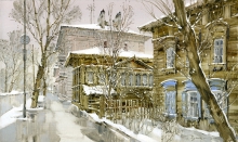 Irkutsk. Chekhov St - oil, canvas