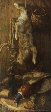 Hunters Still Life - oil, canvas