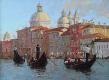 Evening Venice - oil, canvas