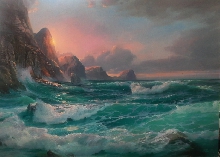 Morning Storm - oil, canvas