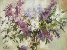 Fragrant Lilac - oil, canvas