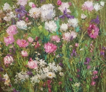 Meadow Flowers - oil, canvas