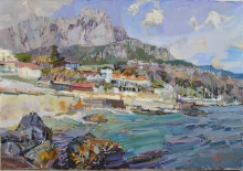 April. Southern Beach Theme - oil, canvas